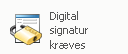 Ikon for Digital signatur obligatorisk