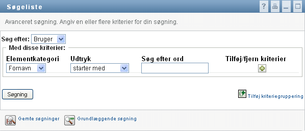 Avanceret søgning