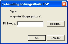 PIN-skærmbillede 