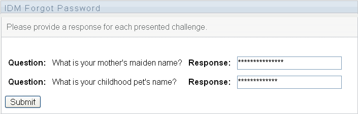 Answering the response questions.