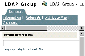 The Default Referral URL field