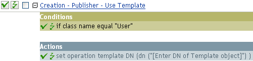 Creation - publisher - use template