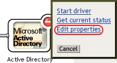 Edit properties icon on the Active Directory driver