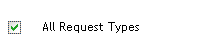 All Request Types check box