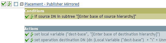 Placement - publisher mirror