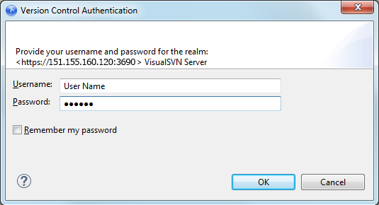 Authenticate to the version control server