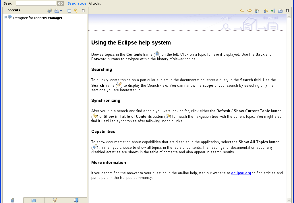 Tips on using the Help system