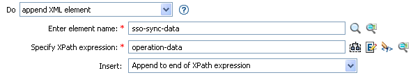 Append XML element
