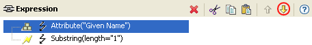 Move down icon