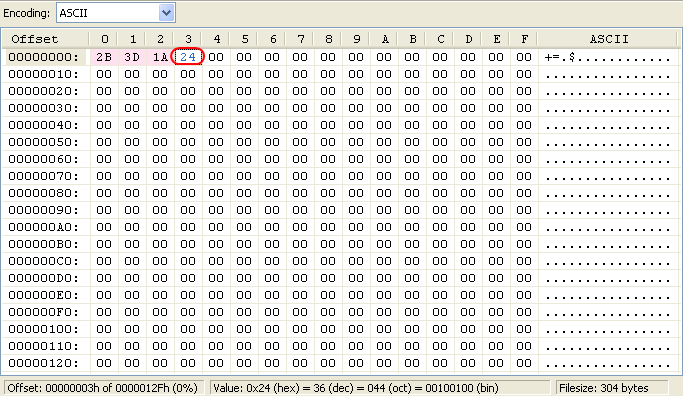 Editing the selected field