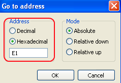 Specifying an address