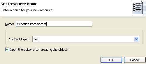 Creating a resource object fields