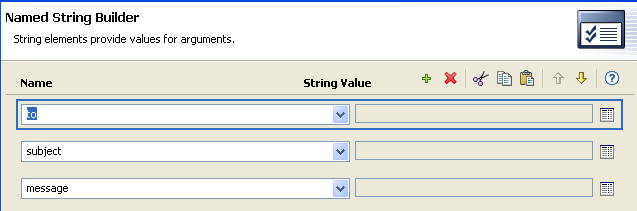 Selecting the name of the string in a drop-down list