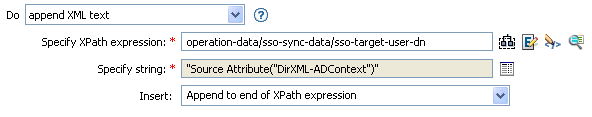Append XML text