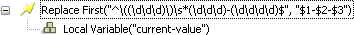 Argument Builder changes the phone number with regular expressions