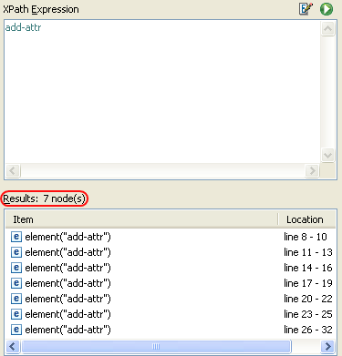 Results text area