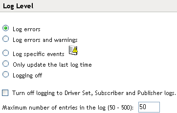 Driver Set Log Level