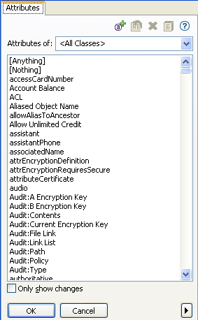 Attributes tab