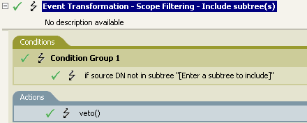 Event Transformation - Scope Filtering - Include subtrees