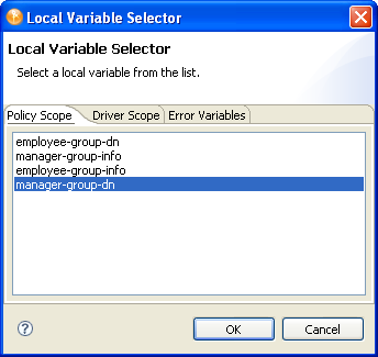 List of defined local variables