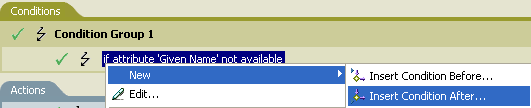 Insert Condition
