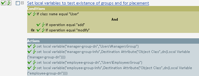 Policy for adding users to the proper group depending up their title