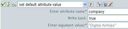 Set default attribute value
