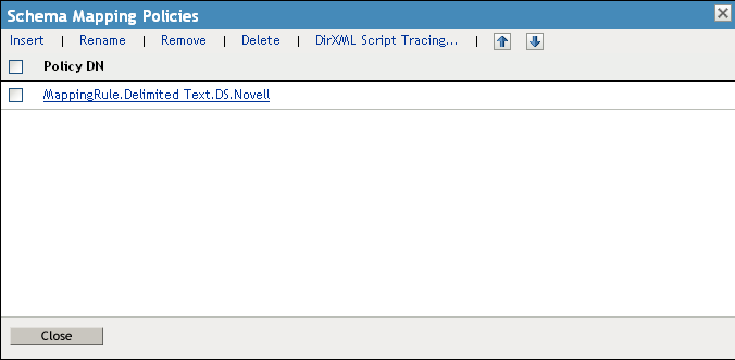 Editing the Schema Mapping policy