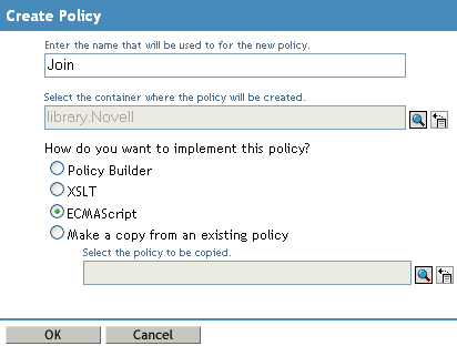Creating an ECMAScript object