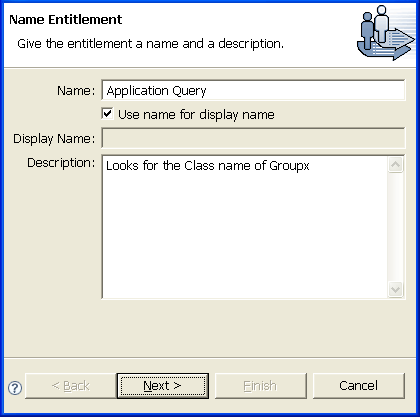 Creating an Application Query entitlement