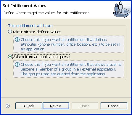 Select values from application query