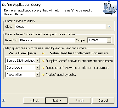 Defining the application query