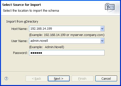 Importing a schema
