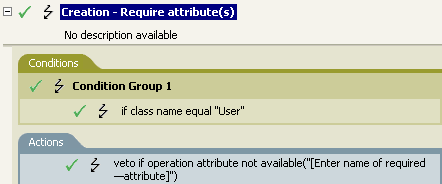 Creation - Requires attributes