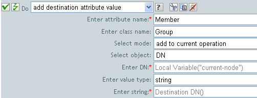 Argument Actions Builder for each