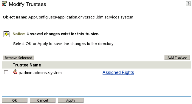 Saving the changes by clicking OK