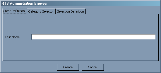 Creating a test in the results system