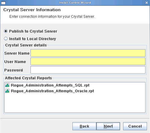 Configuring the Crystal Server