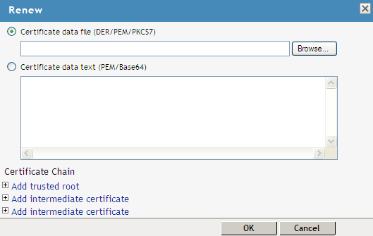 Renewing a certificate