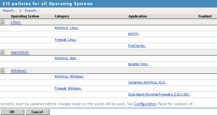 Configuring Client Integrity Check Policies