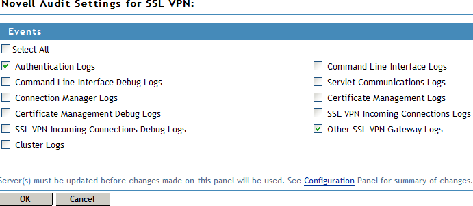 Configuring Novell Audit