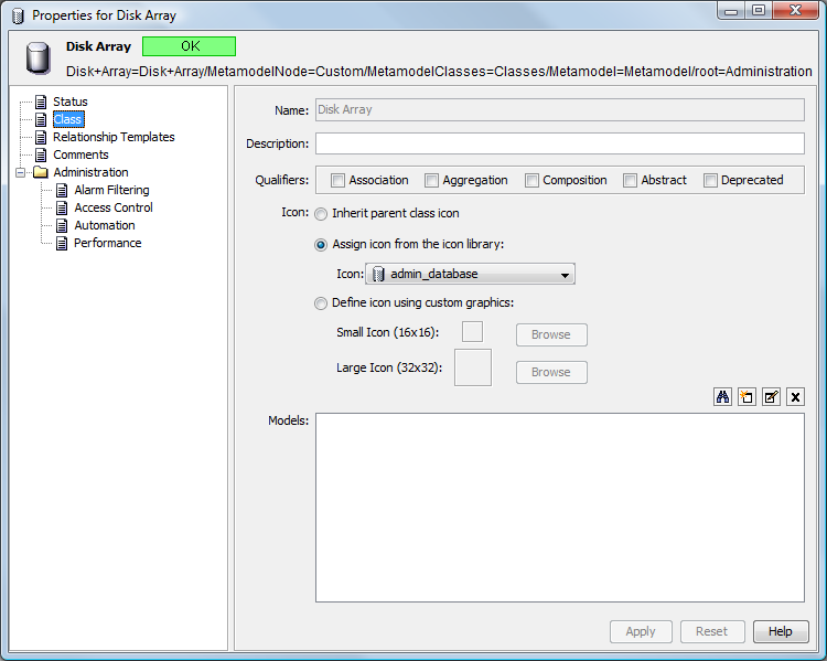 Properties Dialog Box