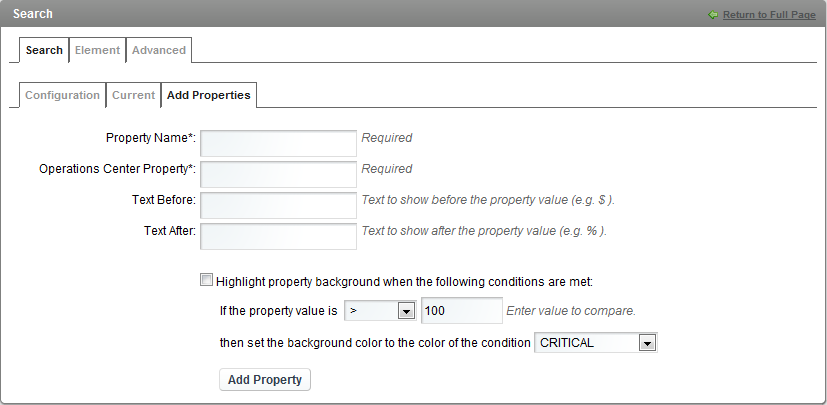 Add Properties Options for the Search Portlet