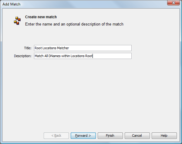 Add Match Dialog Box