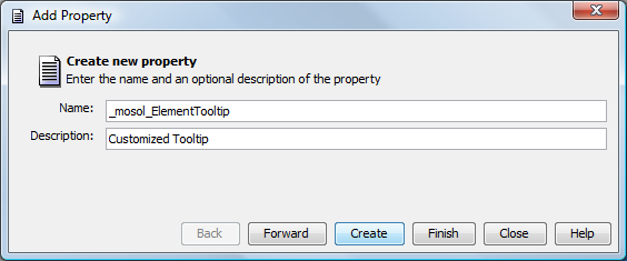 Add Property Dialog Box