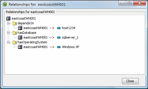 Relationships Browser Dialog Box