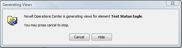 Generating Views Dialog Box