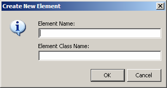 Create new Element Dialog Box