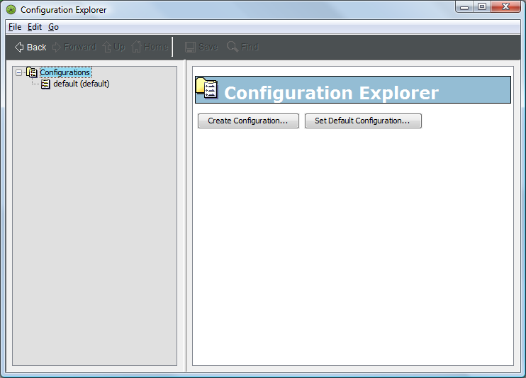 Configuration Explorer Window