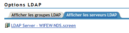 Objet Serveur LDAP